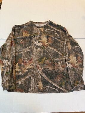 RedHead Realtree-Style Camouflage Long Sleeve Tee in Brown, Green & Tan